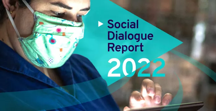 Cover page of the ILO Social Dialogue Report 2022