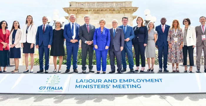 G7 Labour and Employment Ministers meeting, Cagliari, Italy, 11-12-13 Sept 2024: Family photo