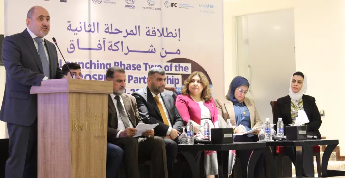 Panel discussion during the launch event of the second phase of the PROSPECTS partnership in Iraq