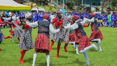 Children dance happily 