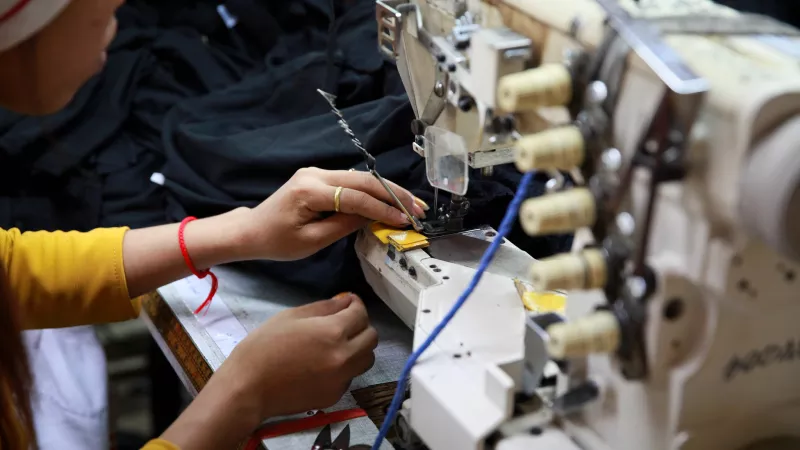 worker in the garment industry